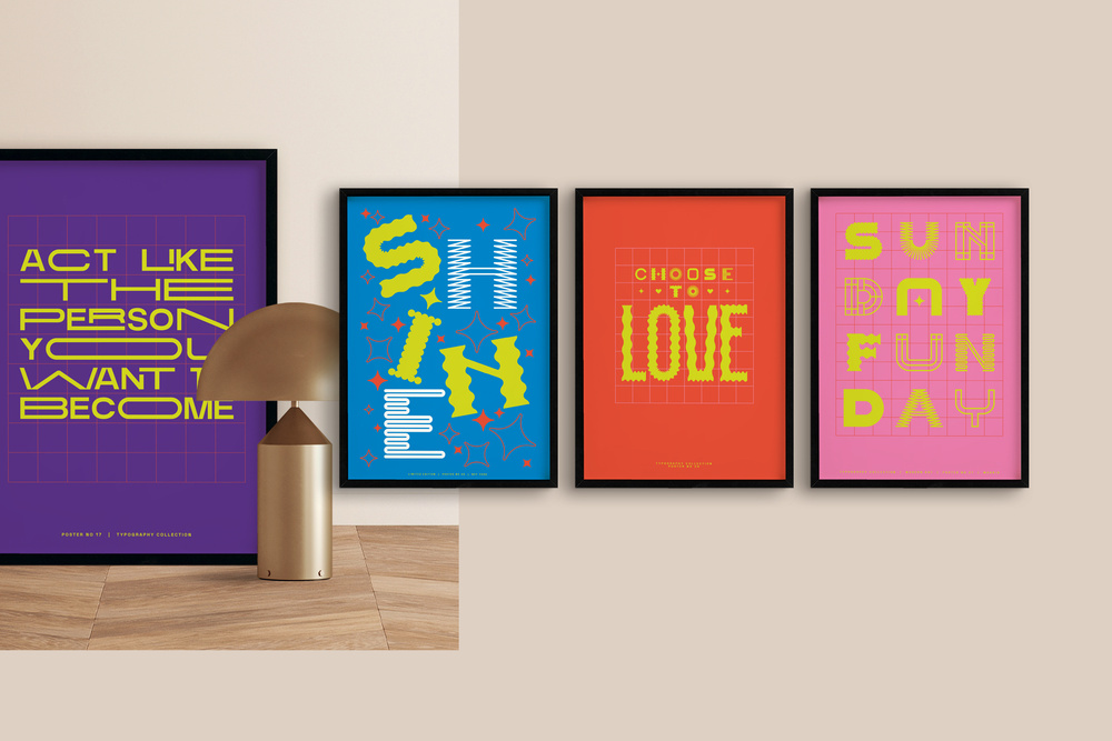 Typography Prints Posters