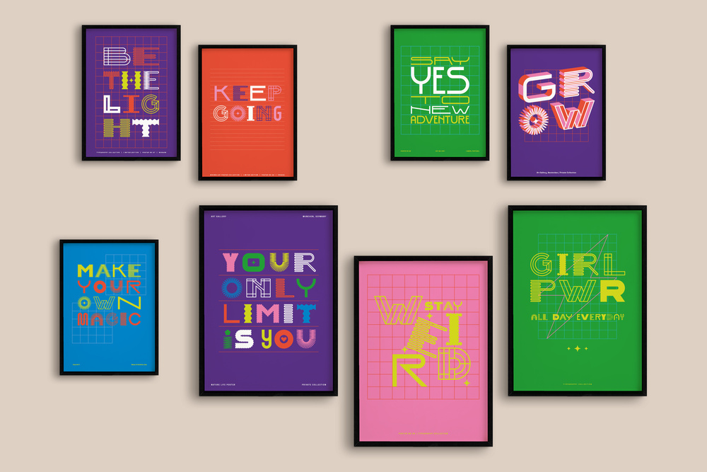 Typography Prints Posters