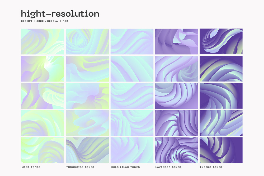 Holographic Gradient Backgrounds