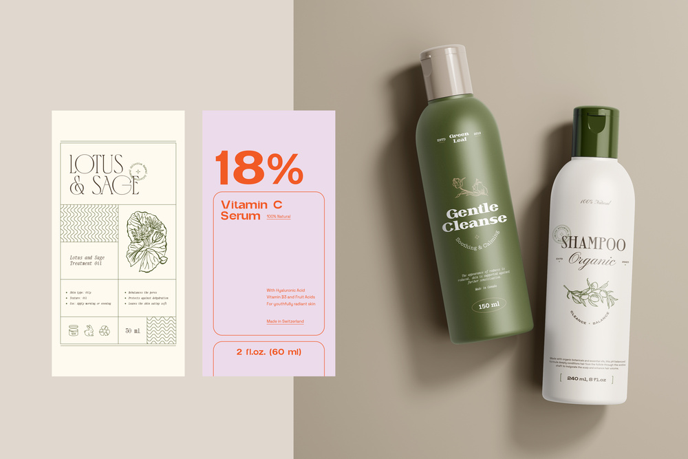 Cosmetics Label Collection