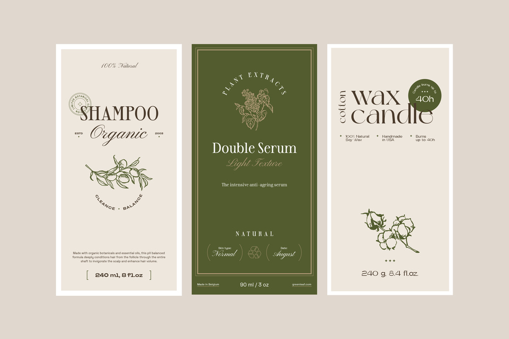 Cosmetics Label Collection