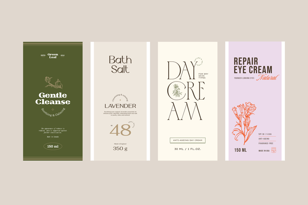Cosmetics Label Collection