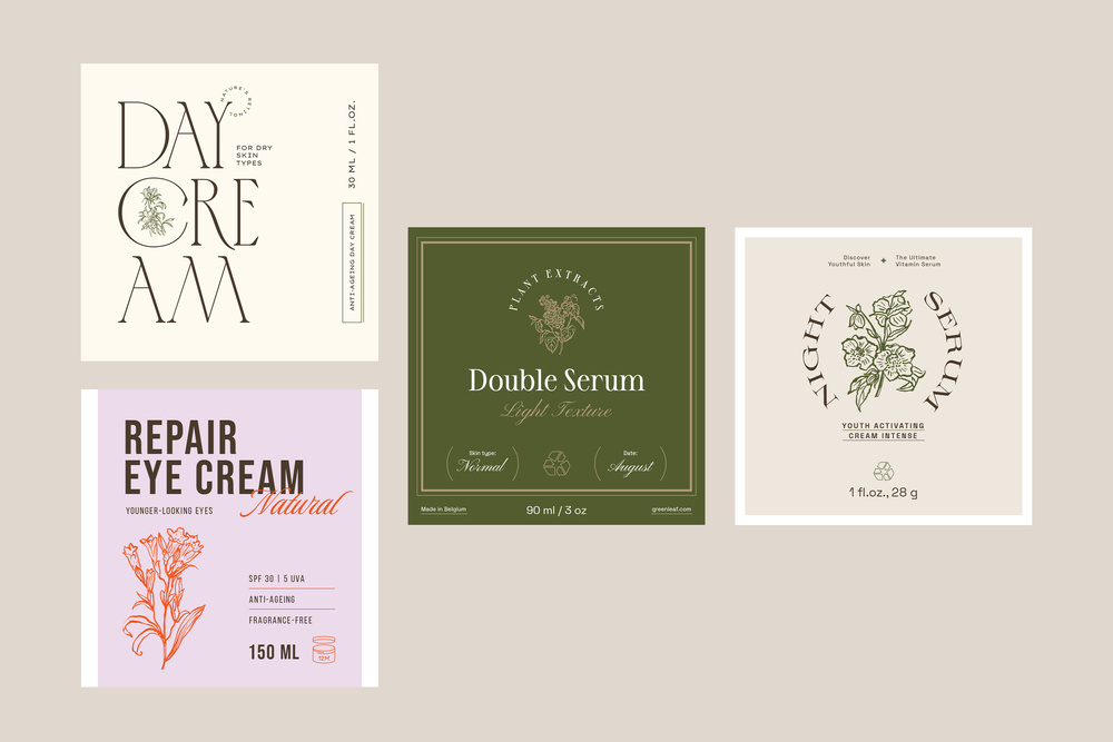 Cosmetics Label Collection