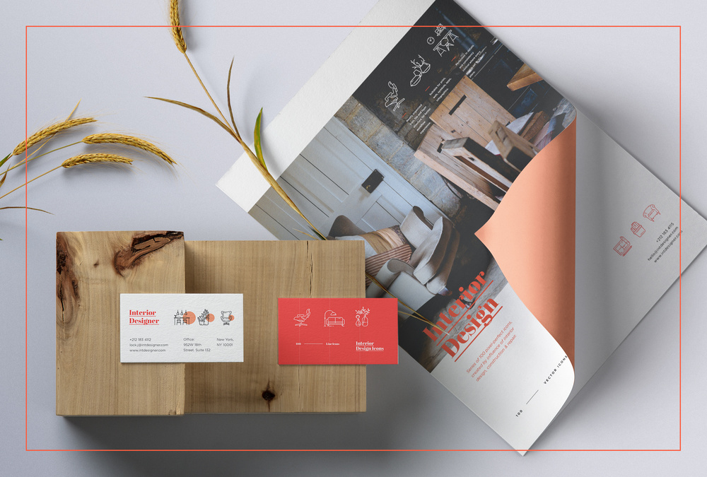 Interior Design – 100 Line Icons