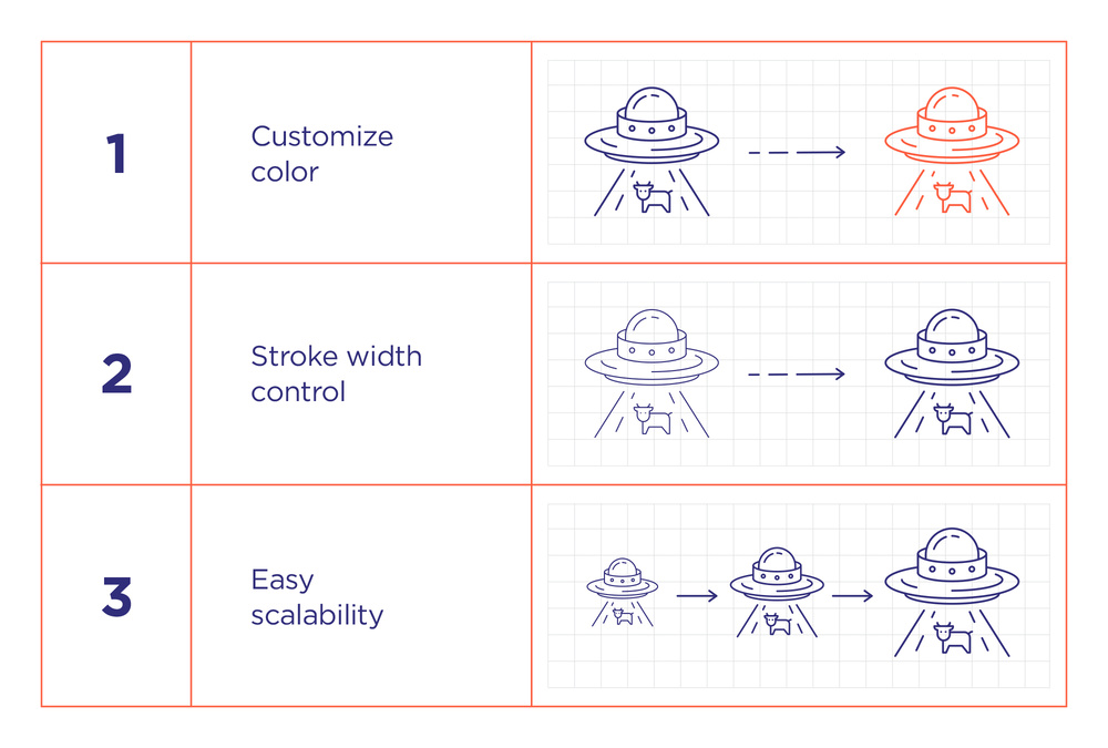 Space Exploration – 20 Line Icons