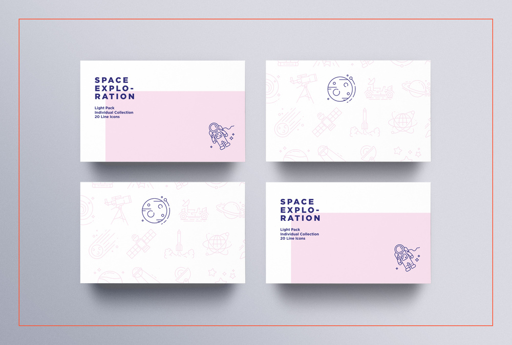 Space Exploration – 20 Line Icons