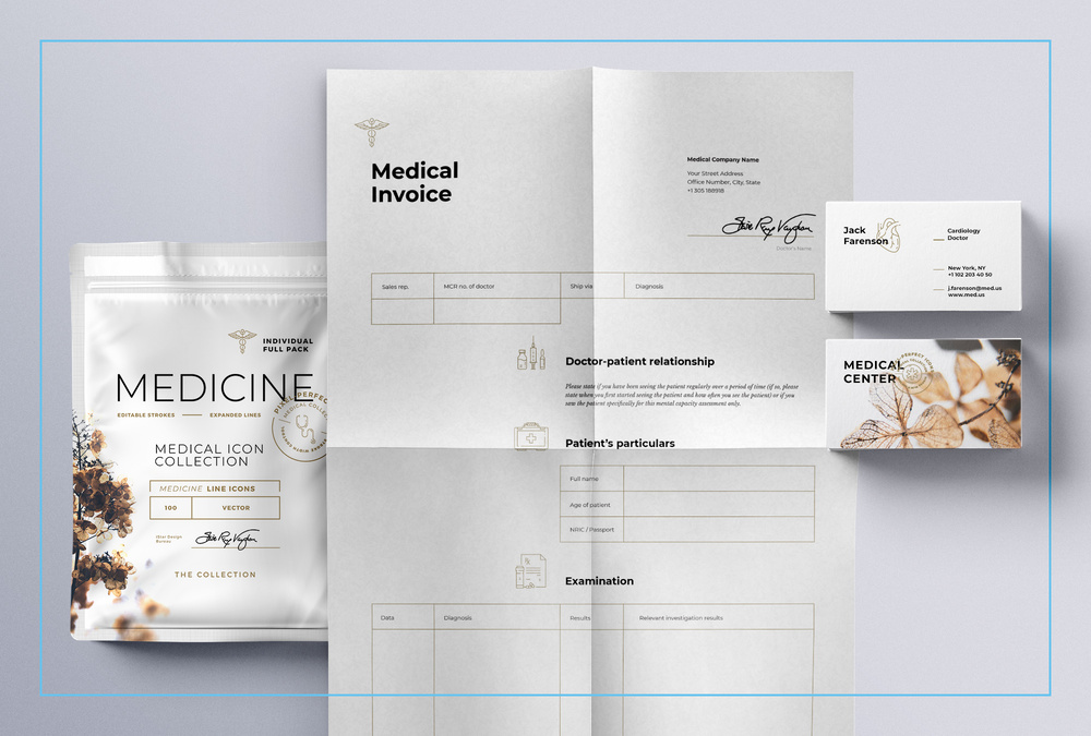 Medicine – 100 Line Icons