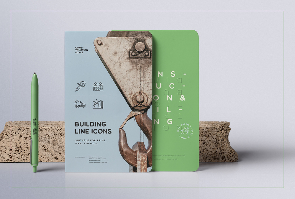 Building and Construction – 100 Line Icons