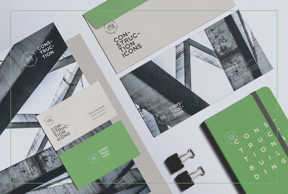 Building and Construction – 100 Line Icons