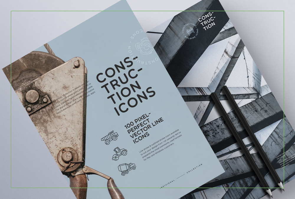 Building and Construction – 100 Line Icons