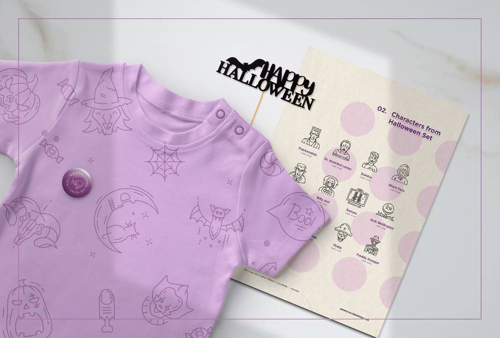 Halloween – 100 Line Icons