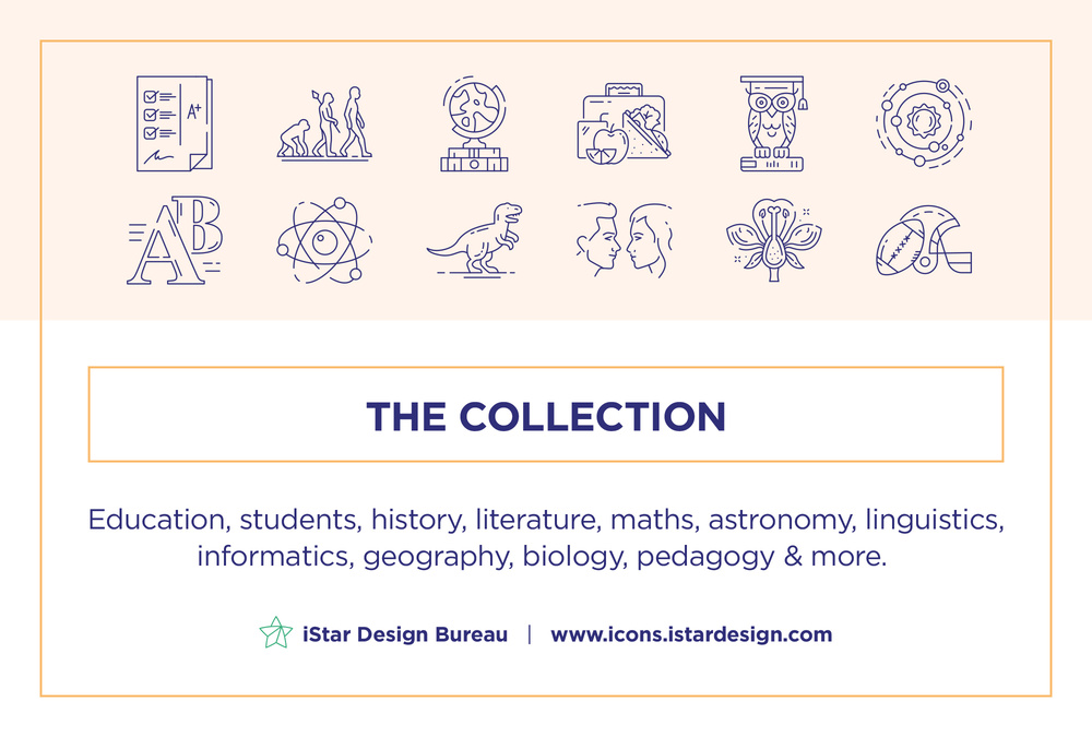 Education and Science – 100 Line Icons