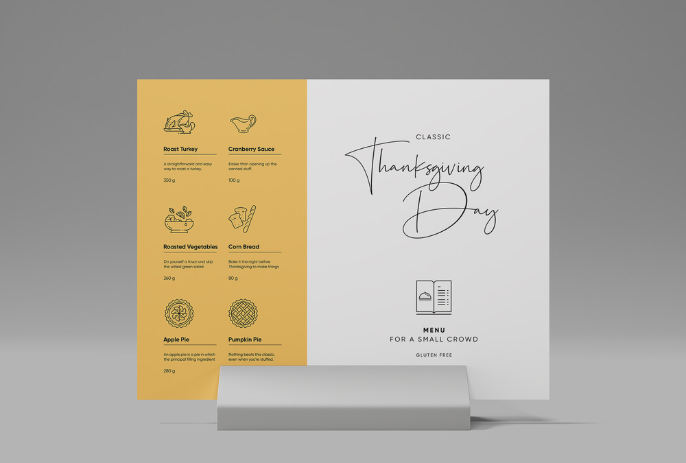 Thanksgiving Day  – 100 Line Icons