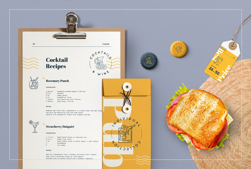 Cocktail Bar – 100 Line Icons