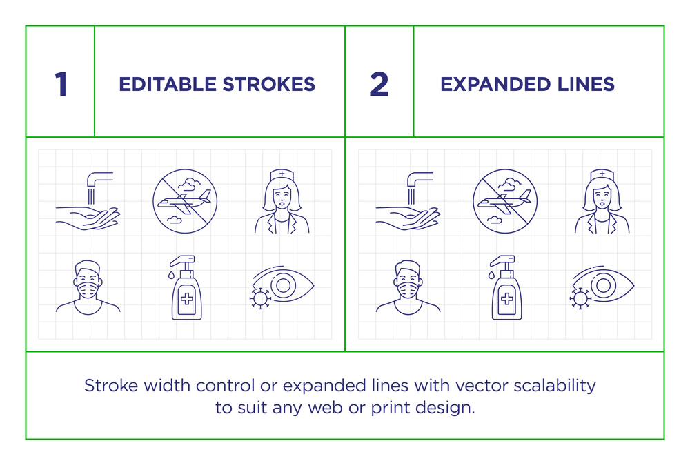 Virus – 50 Line Icons