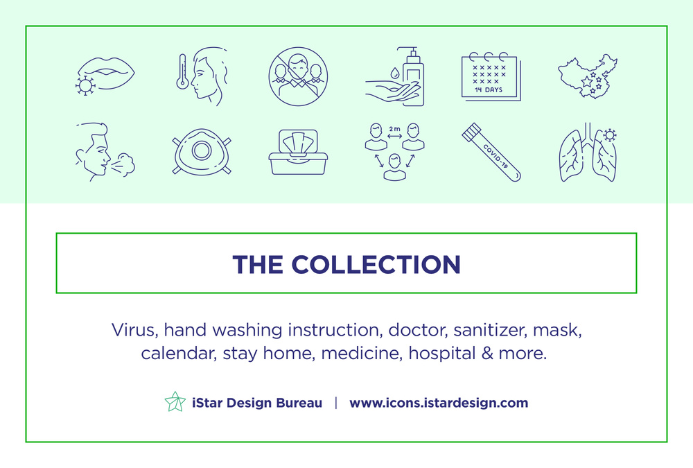 Virus – 50 Line Icons