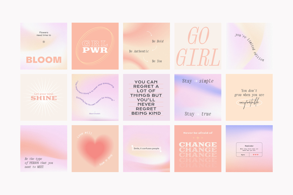 Instagram Gradient Quotes