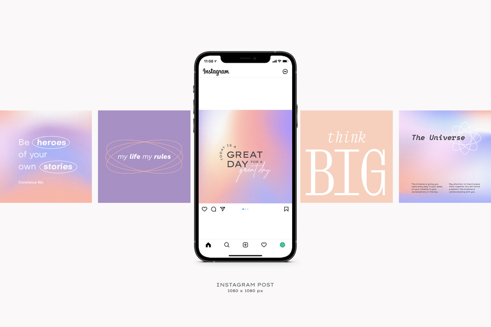 Instagram Gradient Quotes