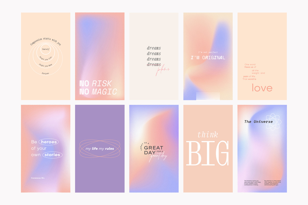 Instagram Gradient Quotes
