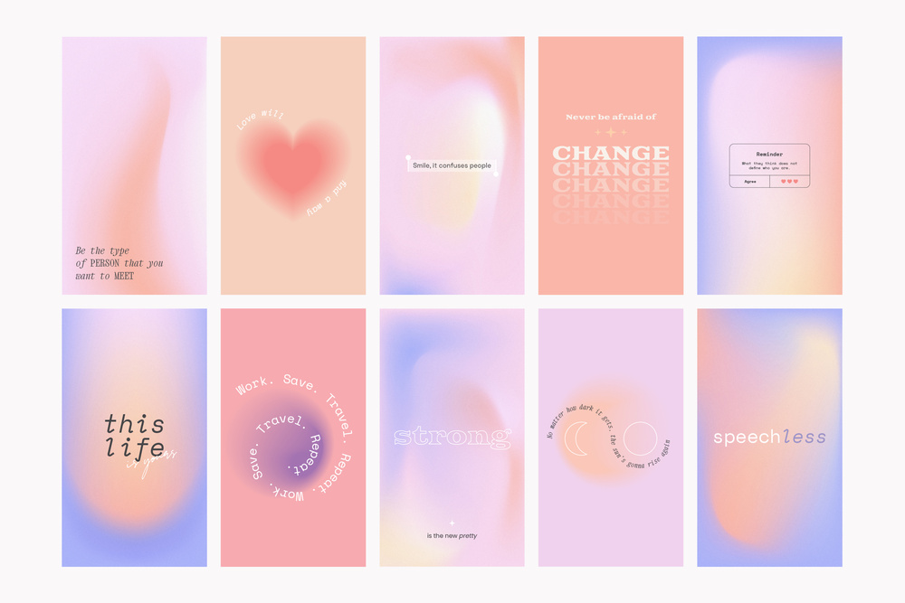 Instagram Gradient Quotes
