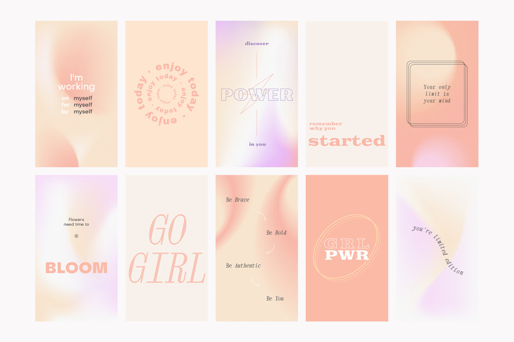 Instagram Gradient Quotes