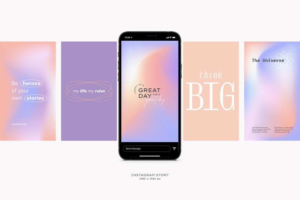 Instagram Gradient Quotes