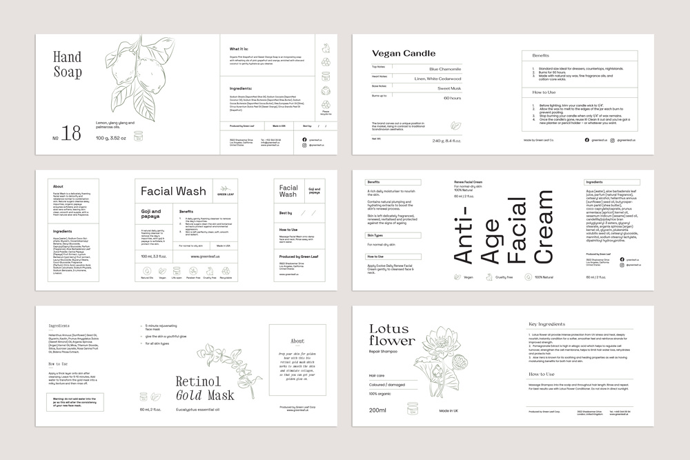 Botanical Label Kit