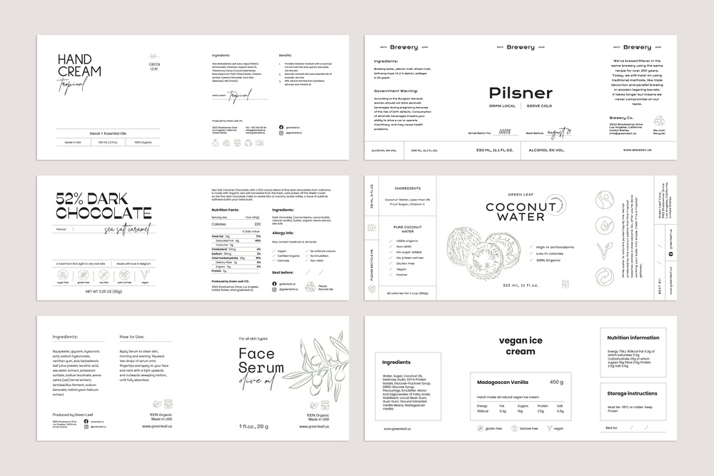 Botanical Label Kit