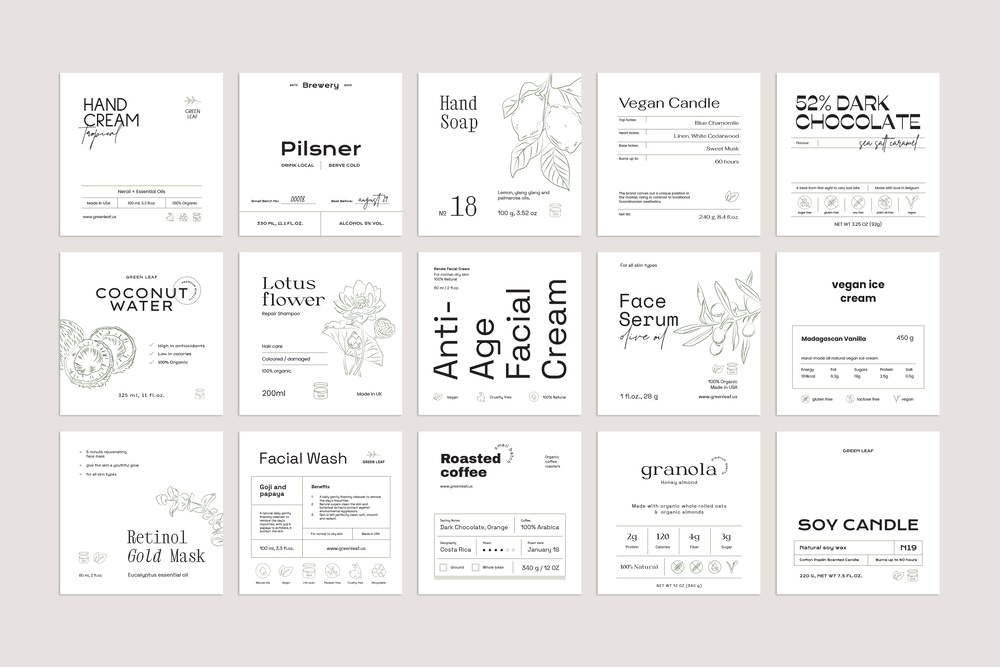 Botanical Label Kit