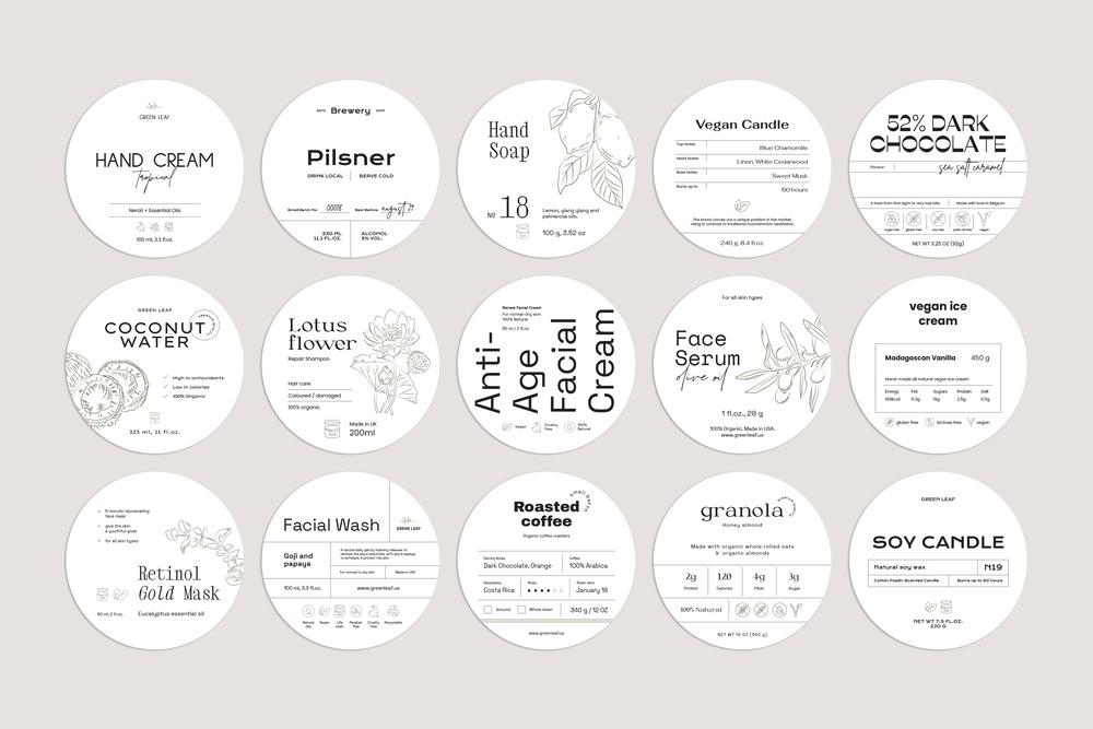 Botanical Label Kit