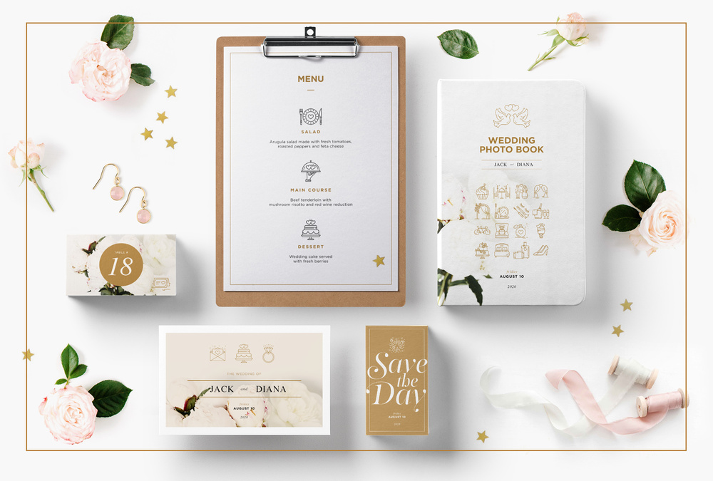 Wedding & Love – 100 Line Icons