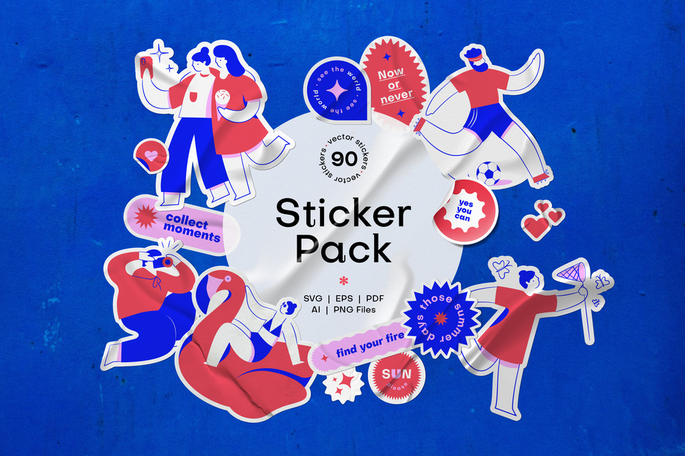 Summer sticker pack