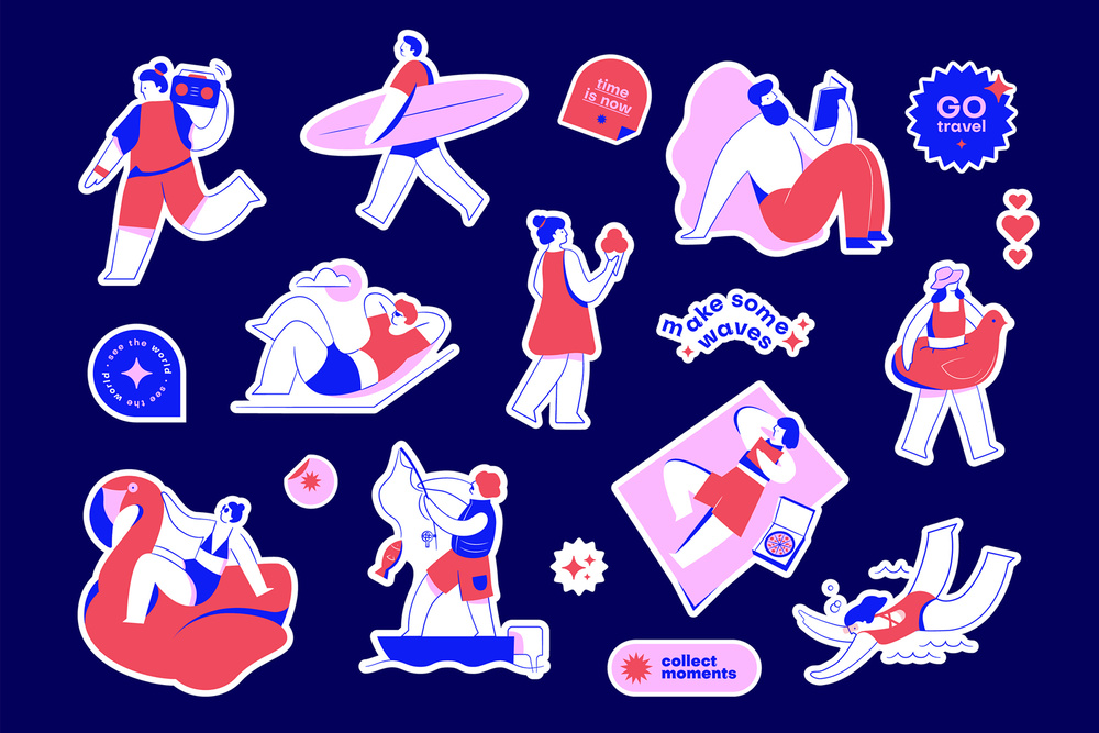 Summer sticker pack