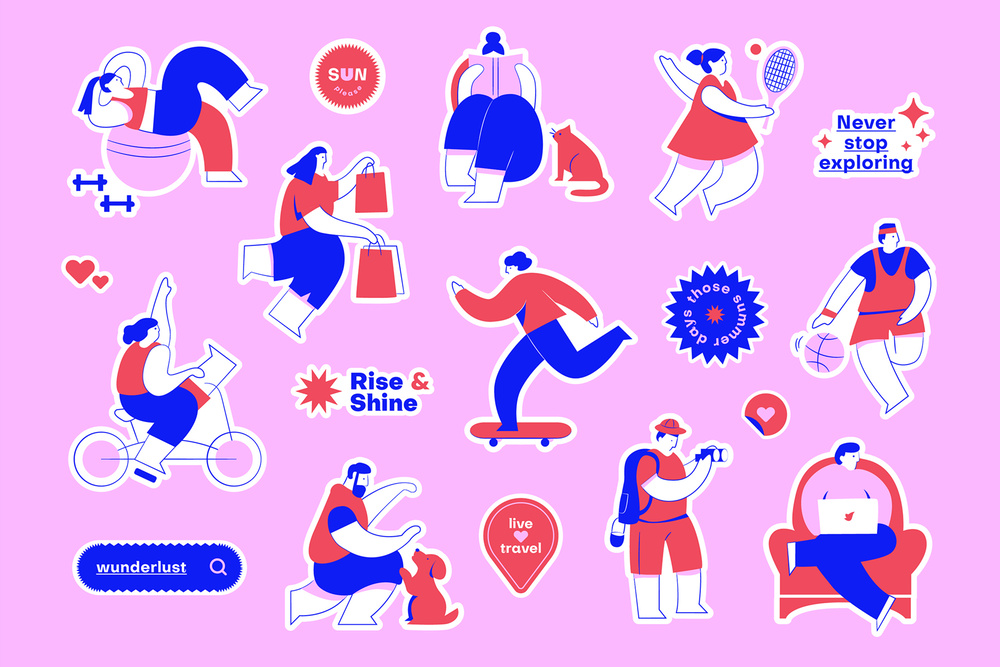 Summer sticker pack