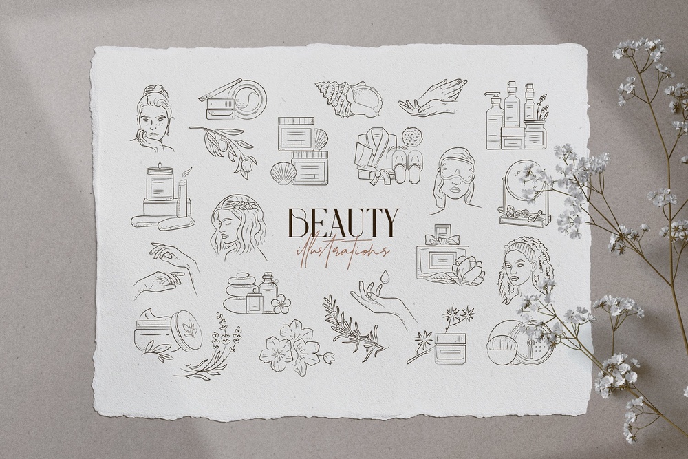 Beauty Illustration Set