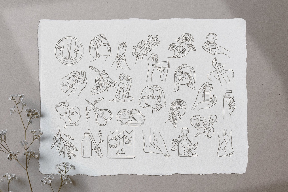 Beauty Illustration Set
