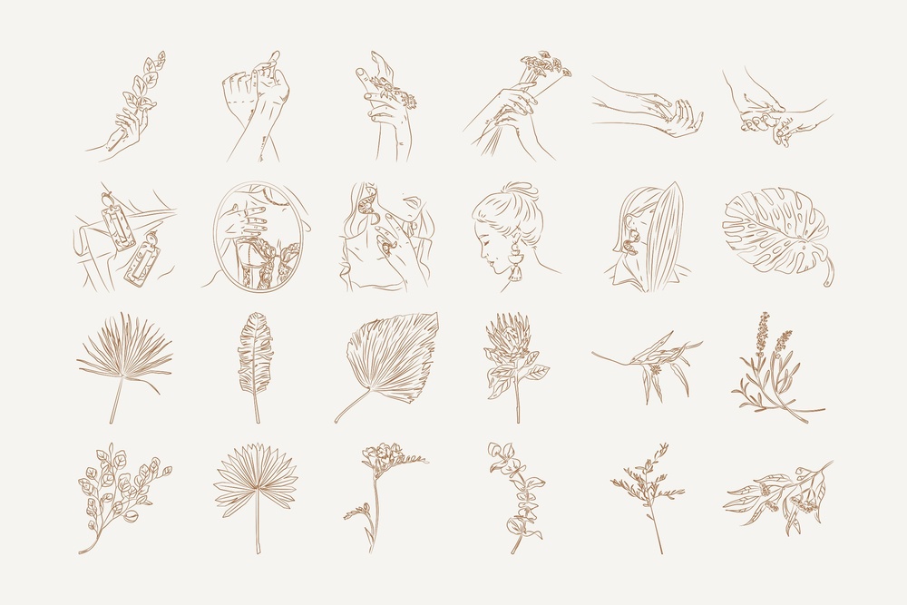 Bohemian Illustration Set
