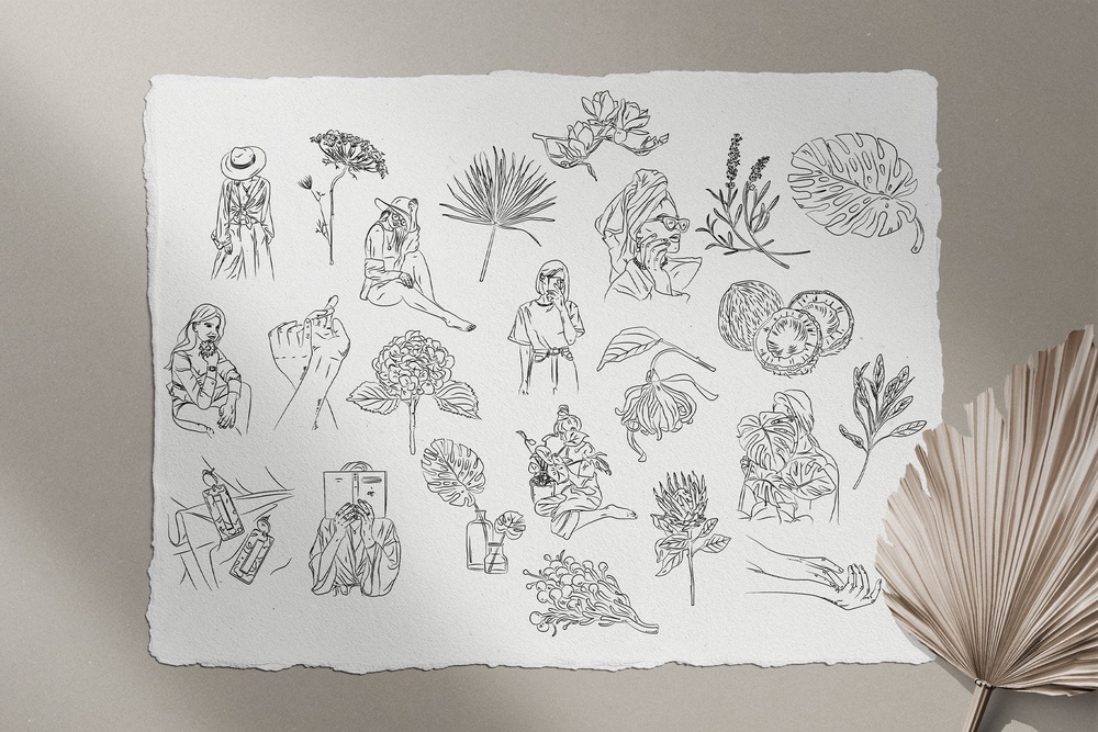 Bohemian Illustration Set