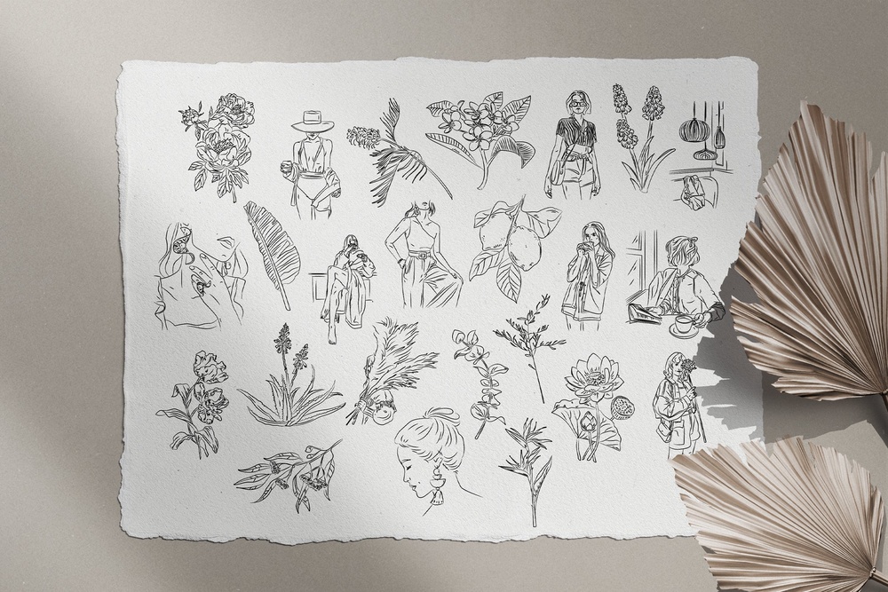 Bohemian Illustration Set