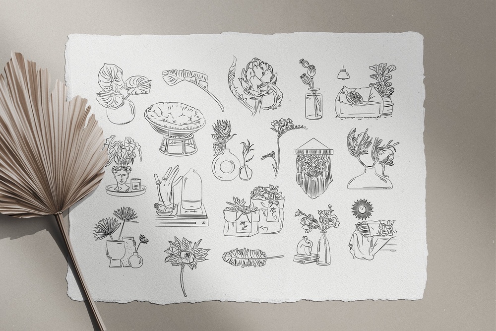 Bohemian Illustration Set