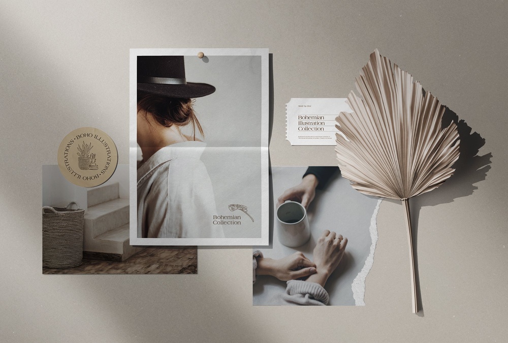 Bohemian Illustration Set
