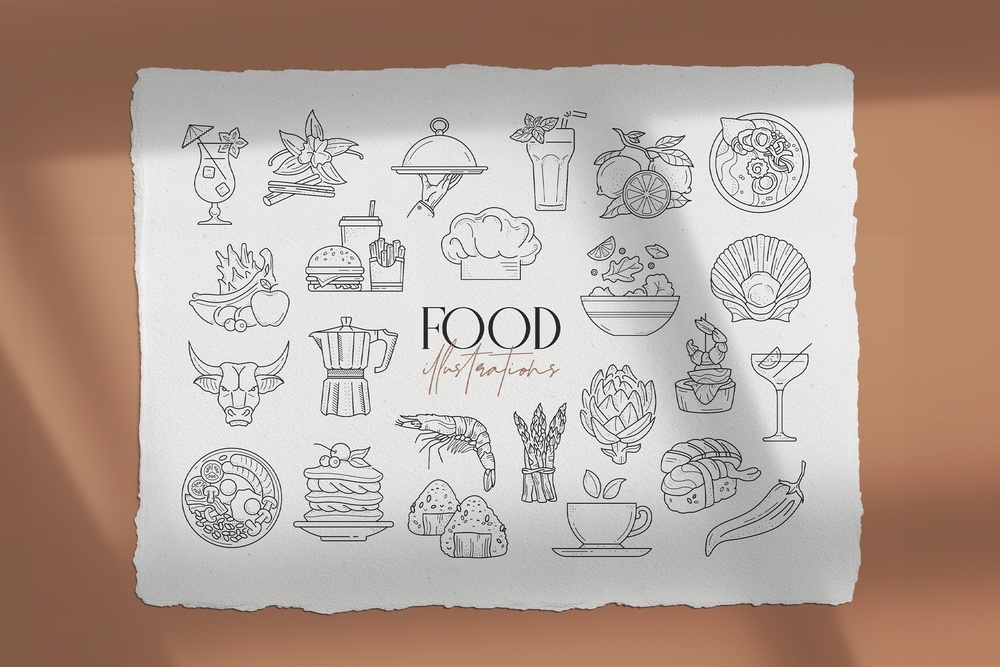Food Illustration Set