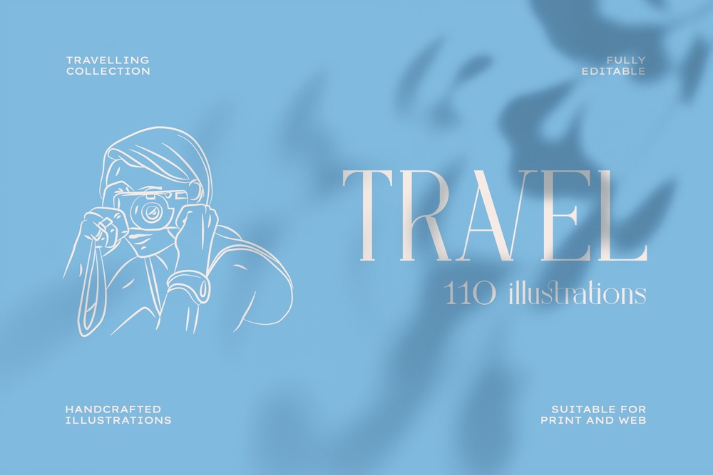 Travel Illustration Set