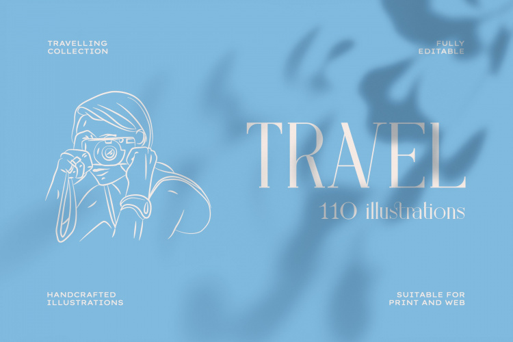 Travel Illustration Set