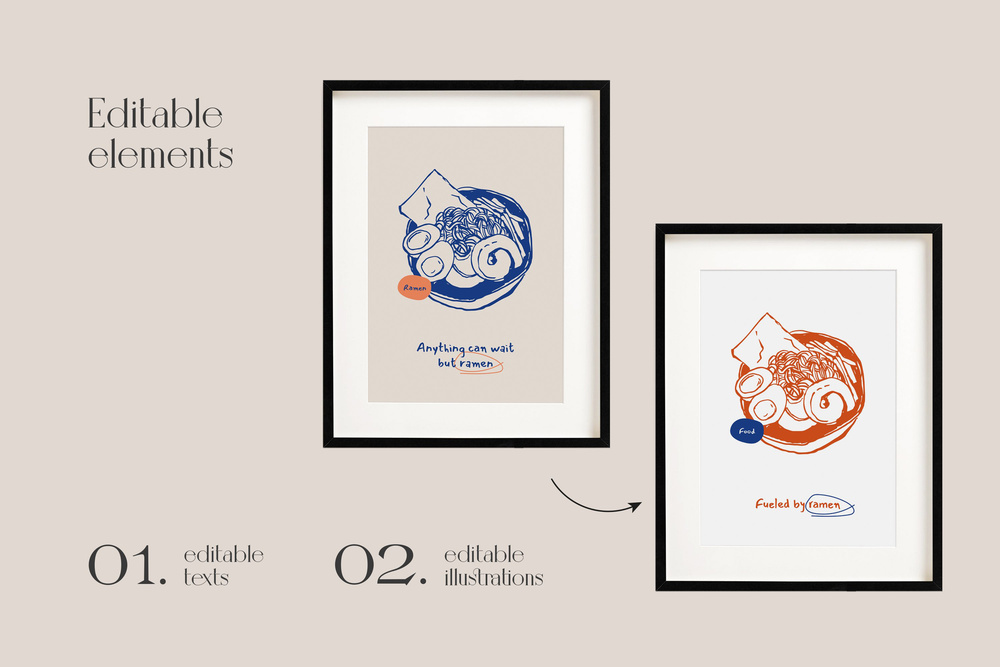 Food and Drinks Posters