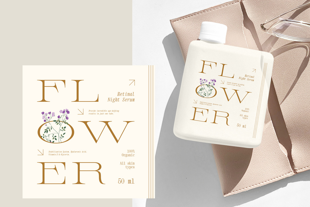 Floral Retro Label Set
