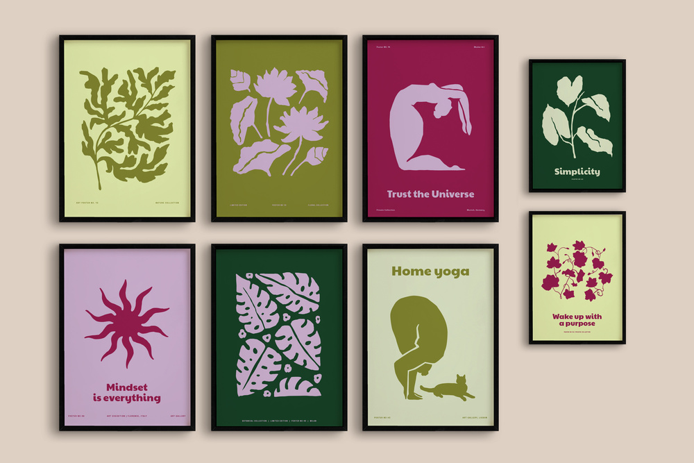 Nature Life & Yoga Prints Posters