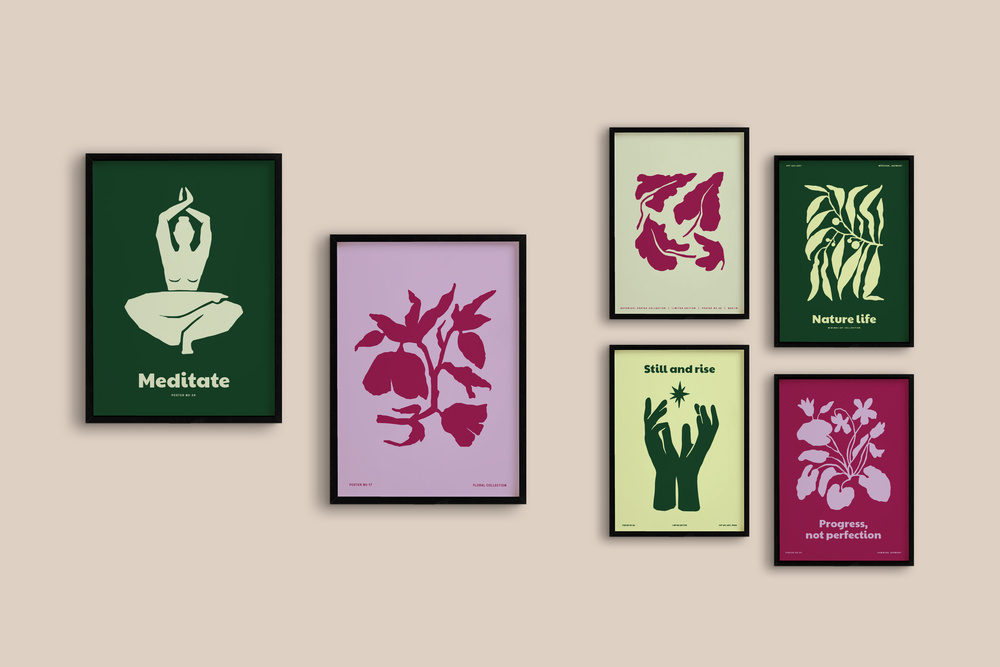 Nature Life & Yoga Prints Posters