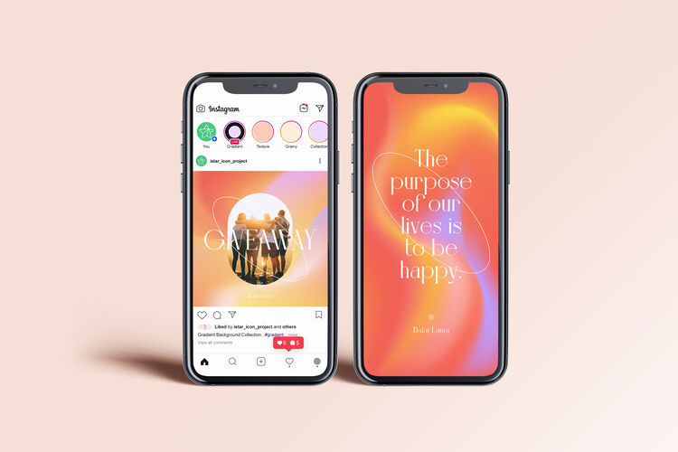 Grainy and Smooth Gradient Textures