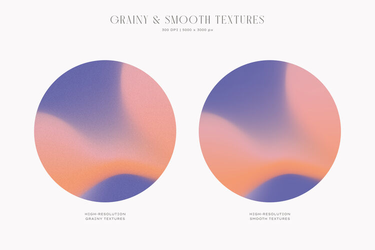 Grainy and Smooth Gradient Textures